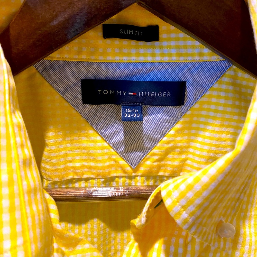 Mens Tommy Hilfiger Slim Dress Shirt 15 1/2 32/33